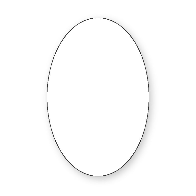 Oval Vertical Sticker