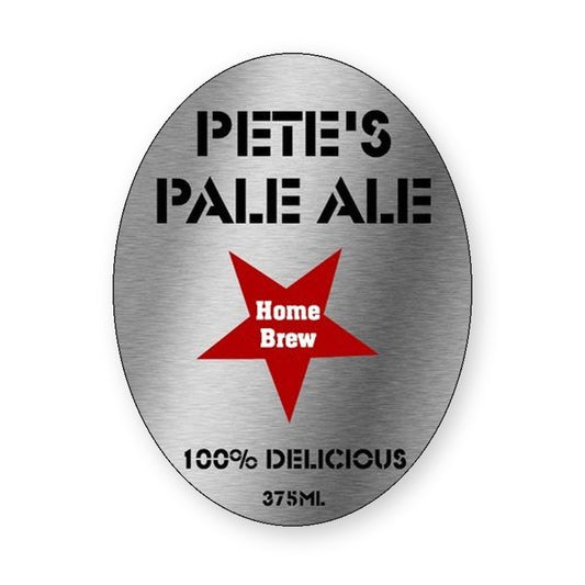 Pale Ale Oval Wine Label