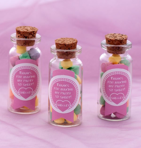 Party Favours and Sweets labels