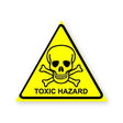 Toxic Hazard Warning Sign Sticker