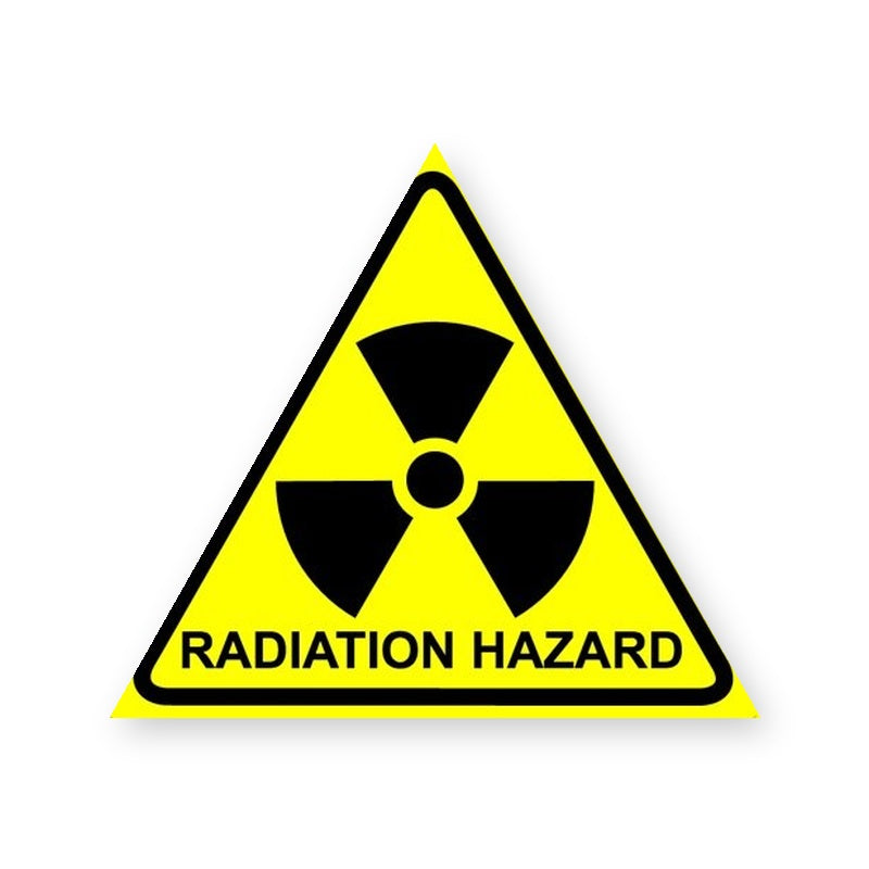 Radiation Warning Sign Sticker