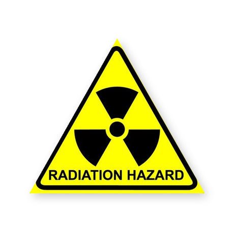 Radiation Warning Sign Sticker