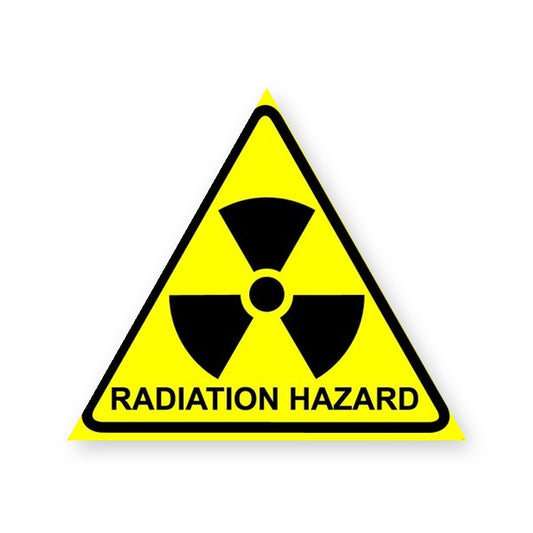 Radiation Warning Sign Sticker