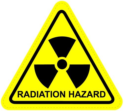 Radiation Warning Sign Sticker