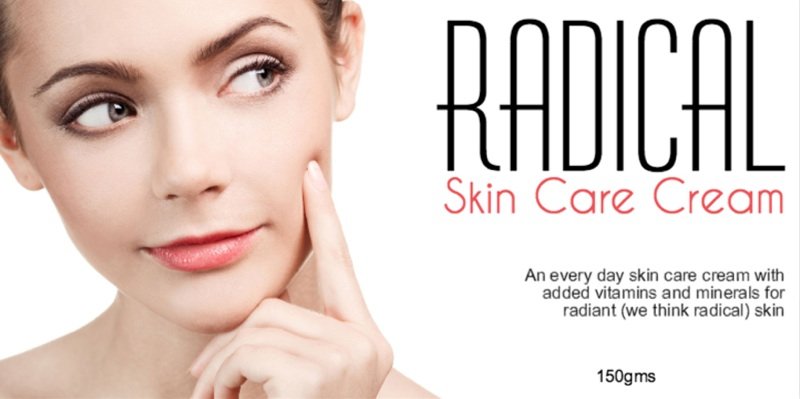 Radical Every Day Skin Cream Label