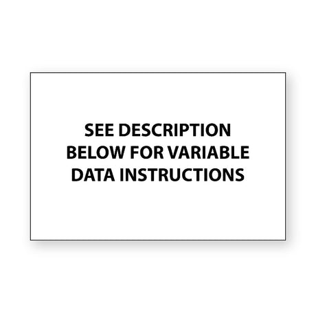 Rectangular Horizontal 1.5:1 Label VD