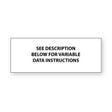 Rectangular Horizontal 2.5:1 Label VD