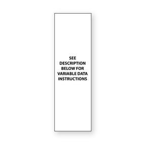 Rectangular Vertical 3:1 Label VD