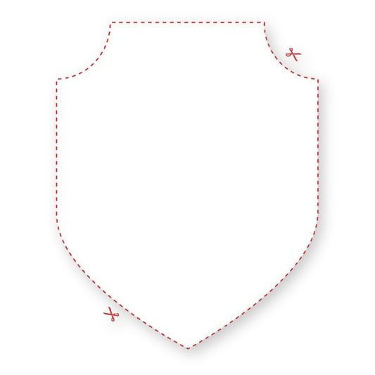 Blank Shield Badge Shaped Label product image