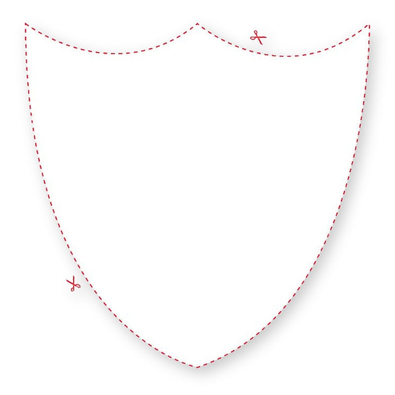 Blank Shield Style Shaped Label product image