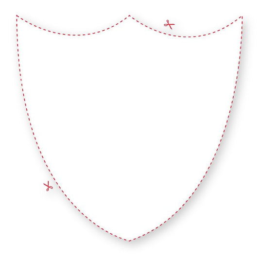 Blank Shield Style Shaped Label product image
