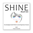 Shine Blush Makeup Label – product label
