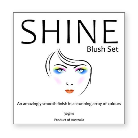 Shine Blush Makeup Label – product label