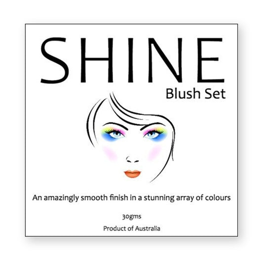 Shine Blush Makeup Label – product label