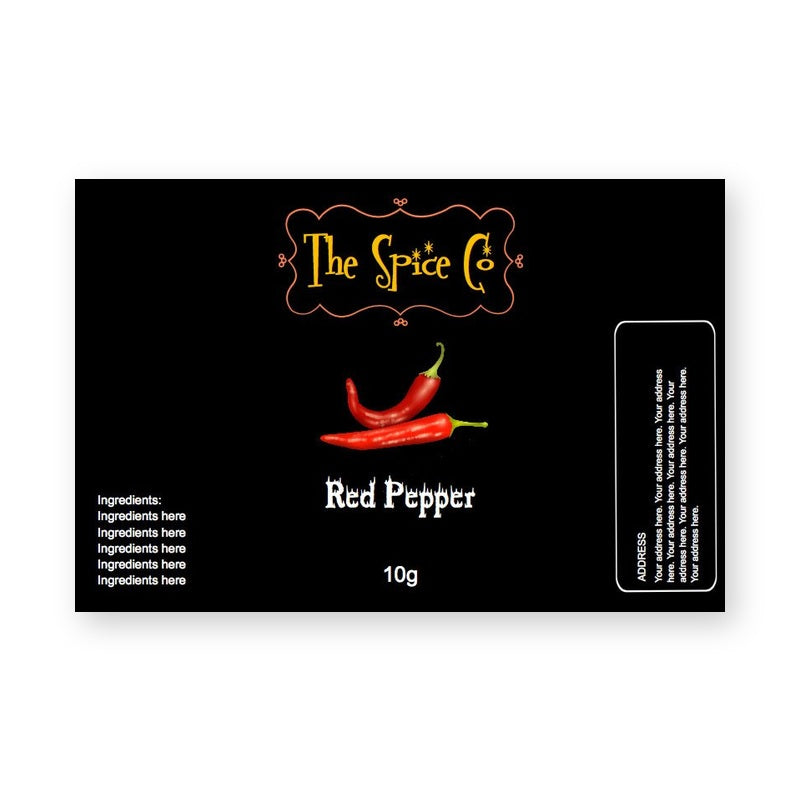 Spice Label – product label