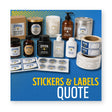 Stickers and Labels Quote