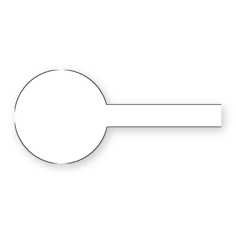 Tamper Evident Lid Label long tab