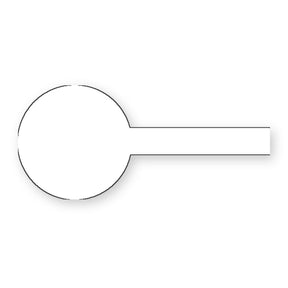 Tamper Evident Lid Label long tab
