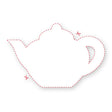 Blank Teapot Shaped Label product image