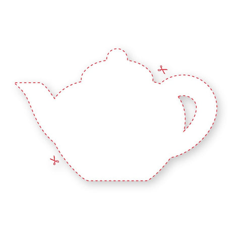 Blank Teapot Shaped Label product image