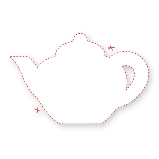 Blank Teapot Shaped Label product image