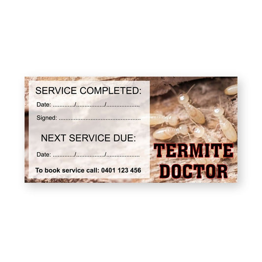 Termite Inspection Due sticker