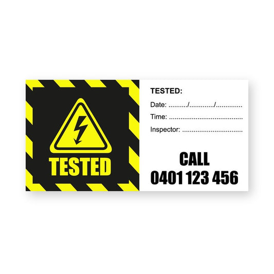 Tested for Electrical Safety sticker