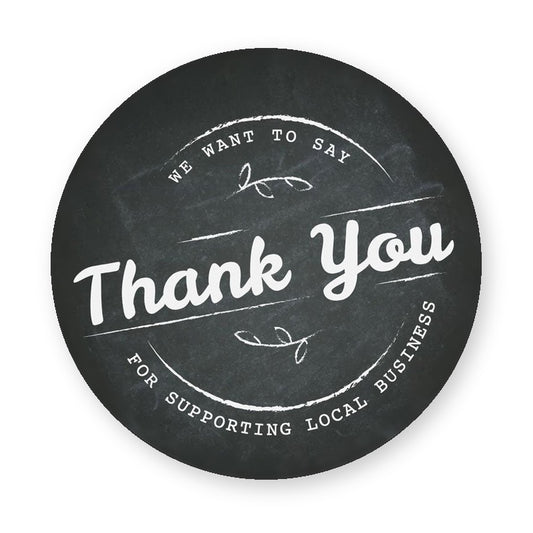 Thank You for supporting local business sticker