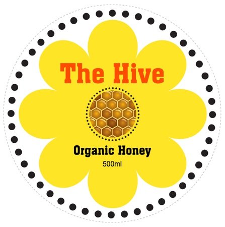 Honey Jar Round Label