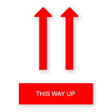 This Way Up Shipping Warning Label