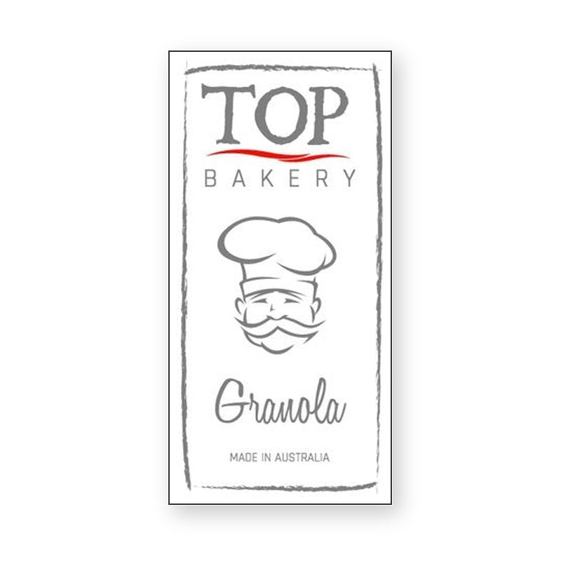 Top Bakery Granola Label – product label