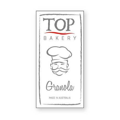 Top Bakery Granola Label – product label