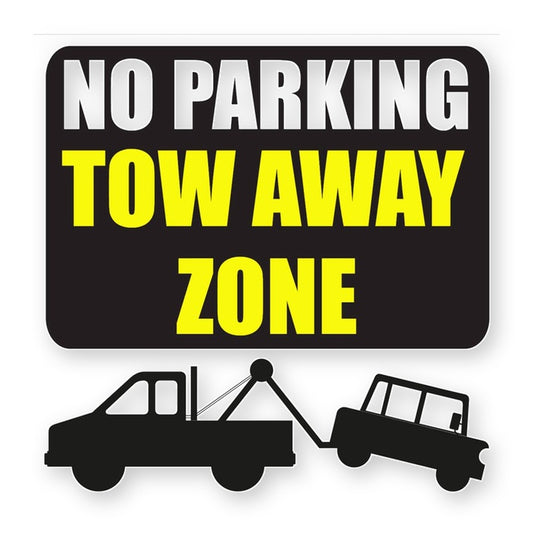 Tow Away Area Sticker