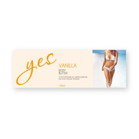 Vanilla Body Butter package Label – product label