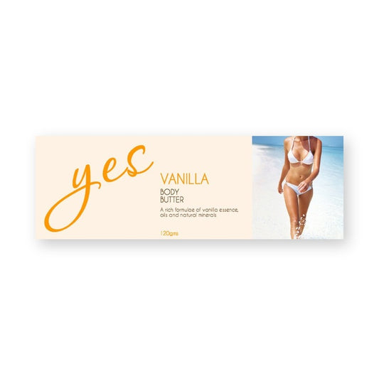 Vanilla Body Butter package Label – product label