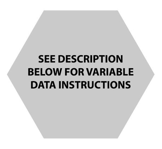 Hexagonal Shaped Label VD