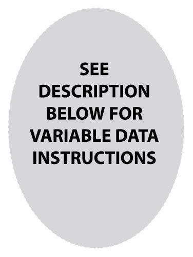 Oval Vertical Label VD