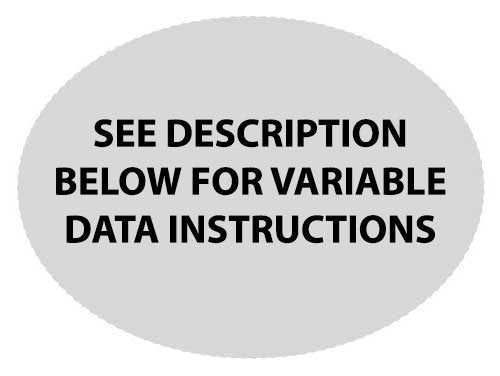 Oval Horizontal Label VD
