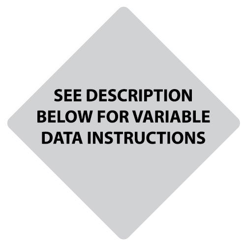 Diamond Rotated Square Label VD