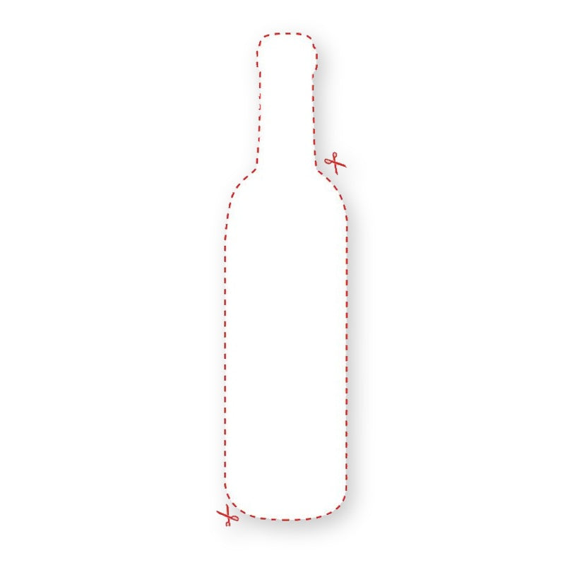 Blank Wine Bottle Shaped Label product image