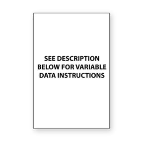 Wine Label with Variable Data