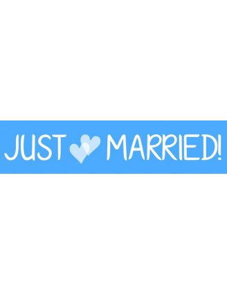 Just Married Bumper Sticker