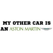 My Other Car Is A Aston Martin Bumper Sticker