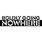 Boldly Going Nowhere Bumper Sticker