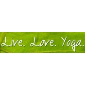 Live Love Yoga Bumper Sticker