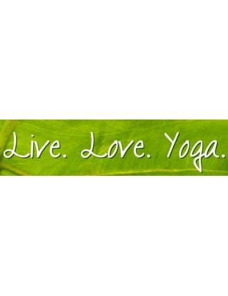 Live Love Yoga Bumper Sticker