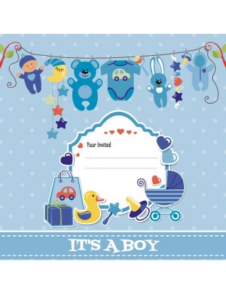 Baby Shower Boy Label