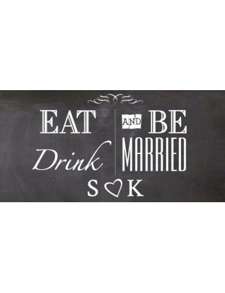 Eat Drink and be Married Label