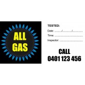 Gas Appliance Service sticker