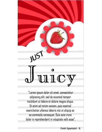 Just Juicy Box Colour Swirl Label